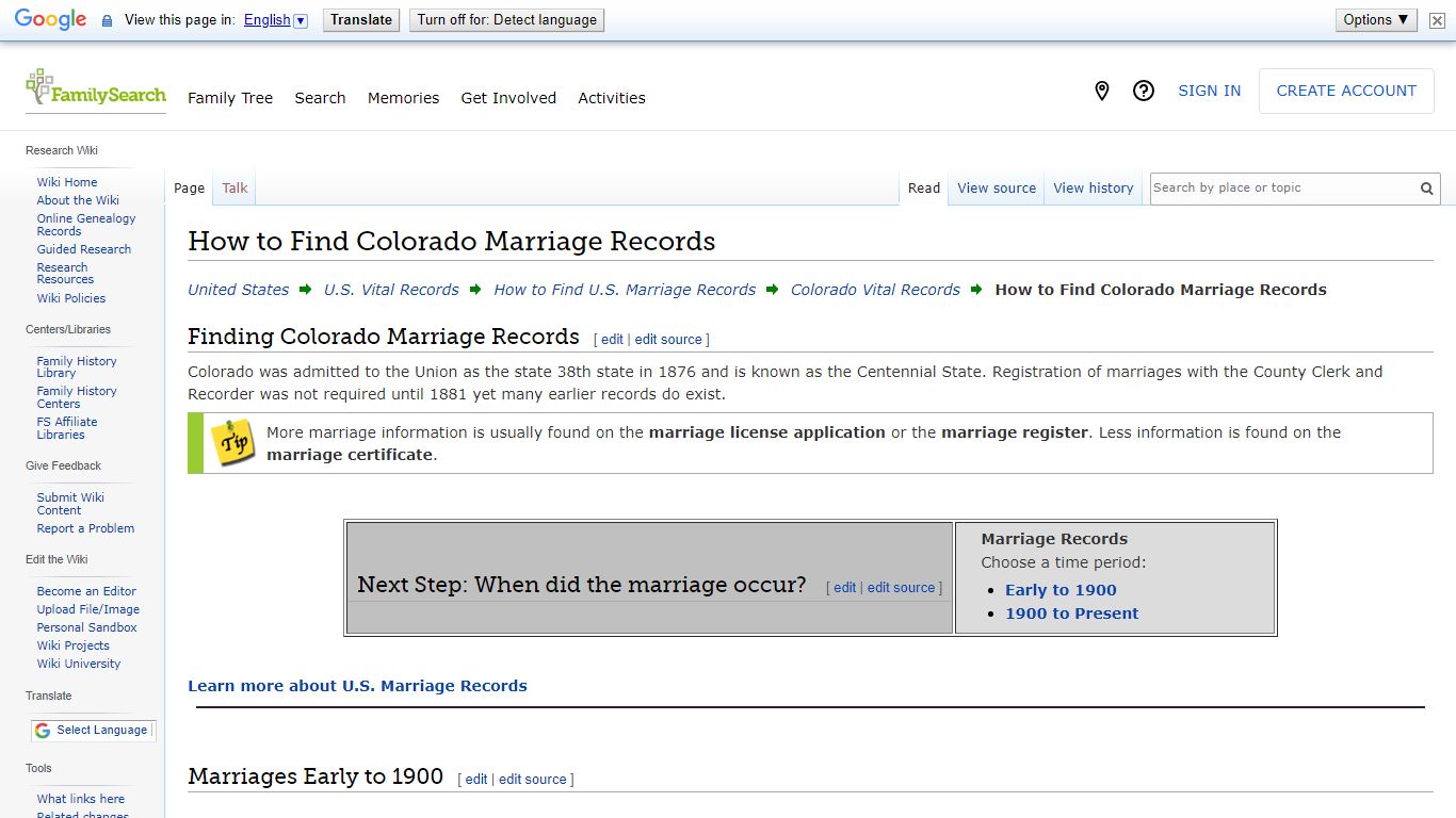 How to Find Colorado Marriage Records • FamilySearch